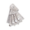 Broche Art-Decó de platino y diamantes