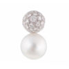 Pendientes de oro blanco con perlas australianas y diamantes - Imagen 2