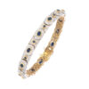 Pulsera de oro con zafiros y diamantes