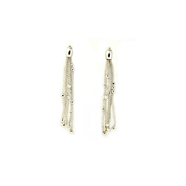 Pendientes de oro blanco