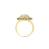 Sortija de oro con ópalo y diamantes - Imagen 2