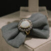 Sortija de oro con ópalo y diamantes - Imagen 4