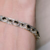 Pulsera de oro con zafiros y diamantes - Imagen 4