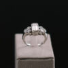 Sortija de oro blanco con diamantes