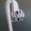 Pendientes estilo Art-Decó de oro blanco y diamantes - Imagen 2