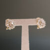 Pendientes tipo roseta de oro con diamantes