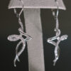 Pendientes de diamantes de oro blanco