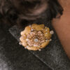 Broche de pecho de oro montado con diamantes - Imagen 4