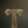 Pendientes tipo roseta de oro con diamantes - Imagen 5