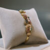 Pulsera años setenta de oro con diamantes, esmeraldas, zafiros y rubíes - Imagen 2