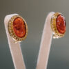 Pendientes de oro con coral