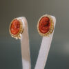 Pendientes de oro con coral - Imagen 2